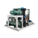 MICEM 20-ton flake ice machine, rear-right view