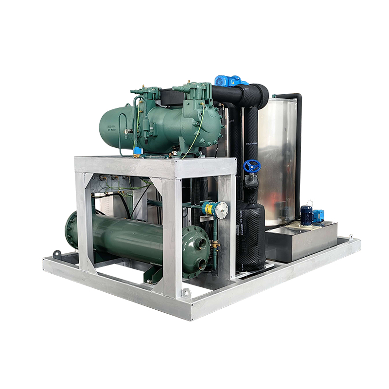 MICEM 20-ton flake ice machine, rear-right view