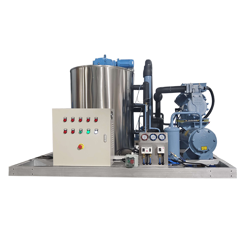 5-ton flake ice machine, front view