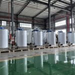 MICEM flake ice evaporators in a row