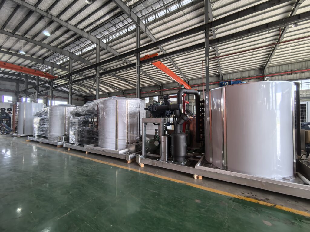 MICEM 30-ton flake ice machine in workshop