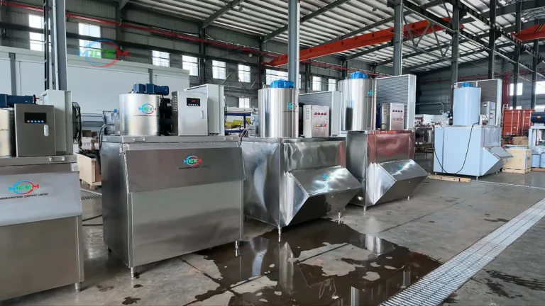 Small Flake Ice Machines shown in the actual running video