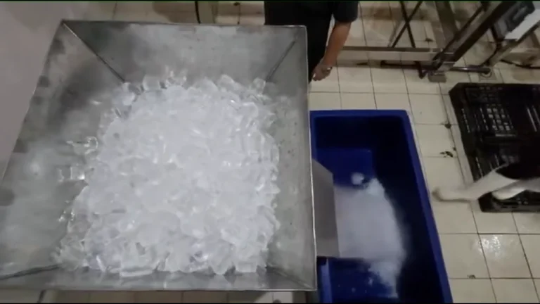 Tube Ice Crusher shown in the actual running video