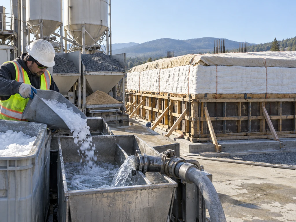 Concrete Precooling Flake Ice