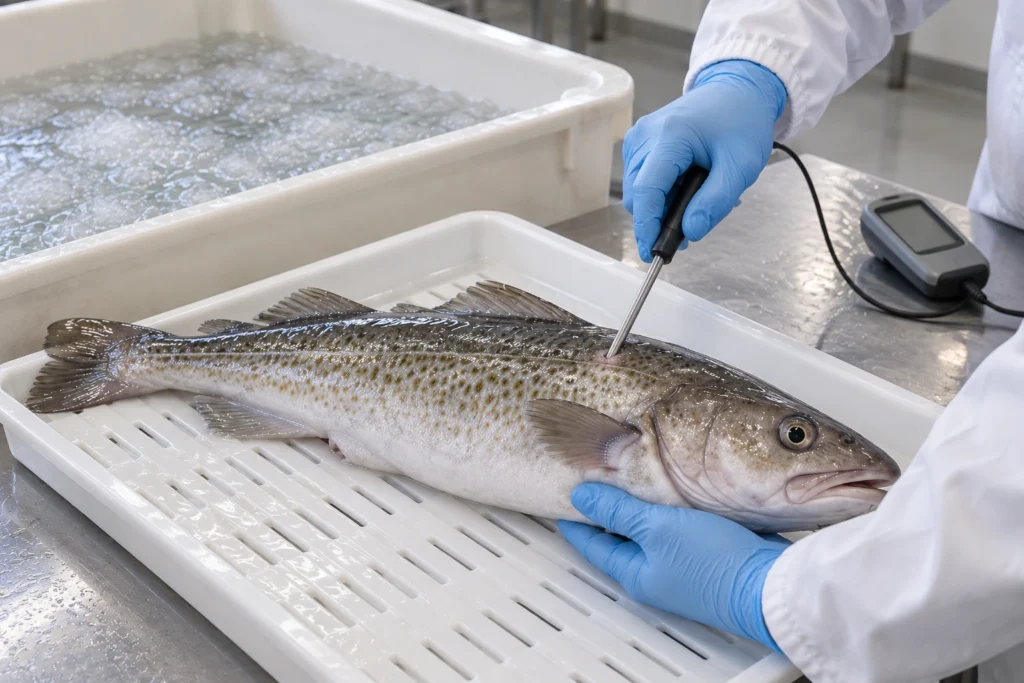 Fish Core Temperature Measurement
