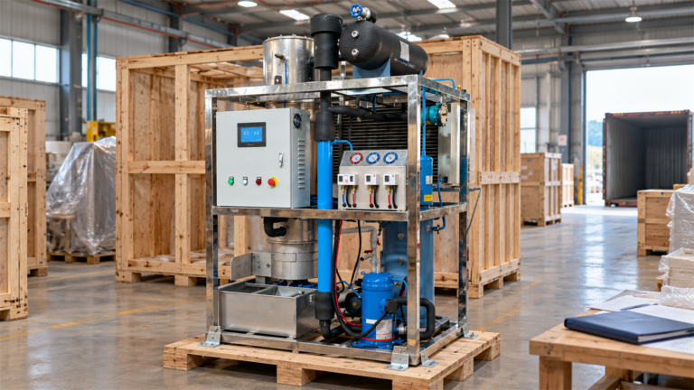 Tube Ice Machine Prepared for Export