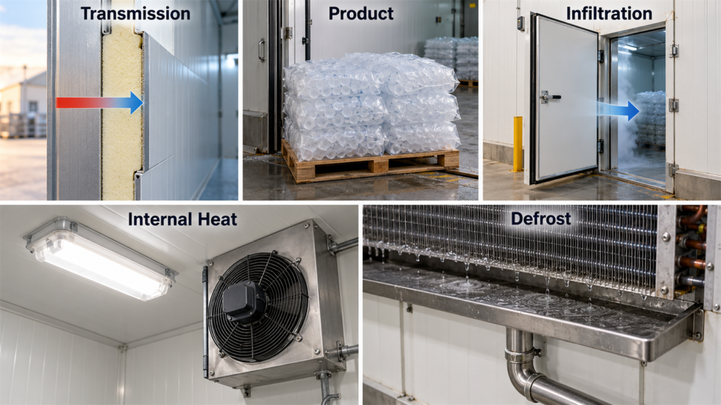 Cargas T&eacute;rmicas de Refrigera&ccedil;&atilde;o para Armazenamento de Gelo