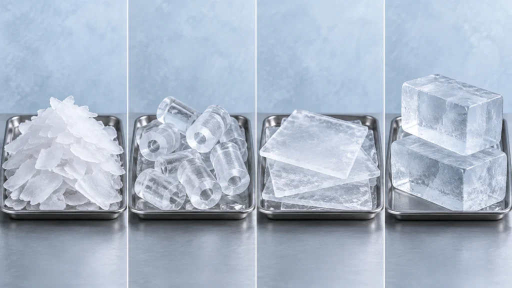 comparaison des types de glace industrielle