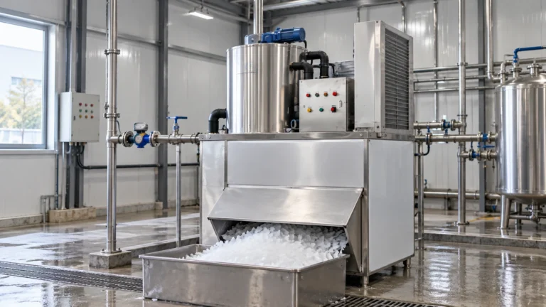 Industrial flake ice machine